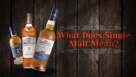 what does single malt mean